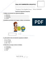 Examen Mensual de CL 4to