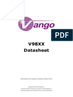 V98XX Datasheet: Specifications Are Subject To Change Without Notice