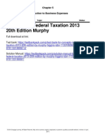 Concepts in Federal Taxation 2013 20th Edition Murphy Solutions Manual 1