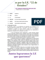 Plan Anual de Trabajo Municipio Escolar 2022