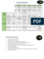 Reducción de Peso & Grasa Corporal - Semana 02