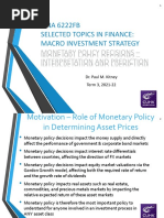 Lecture 9 Monetary Policy Decision Making 2022