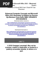 Enhanced Computer Concepts and Microsoft Office 2013 Illustrated 1st Edition Parsons Solutions Manual 1