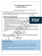 Determination of Income and Employment - Notes & Video Link - by Ecopoint