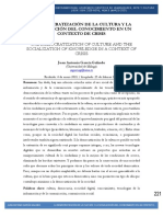 La Democratización de La Cultura Y La Socialización Del Conocimiento en Un Contexto de Crisis