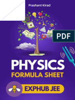 ExpHub JEE - Physics Formula Sheet