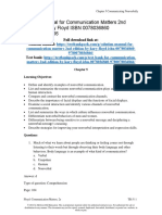 Communication Matters 2nd Edition Kory Floyd Test Bank Download