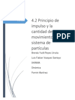 4.2 Principio de Impulso y La Cantidad de Movimiento de Un Sistema de Partículas