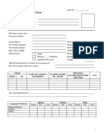 Application Form 