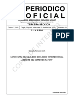 Ley Estatal Del Equilibrio Ecológico y Protección Al