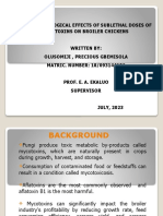 SUBLETHAL DOSES of Aflatoxins 