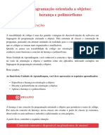 Aula 07 - Programação Orientada A Objeitos Herança e Polimorfismo