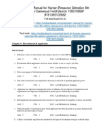 Human Resource Selection 8th Edition Gatewood Test Bank 1