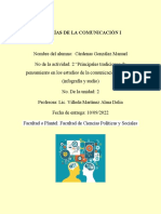 Las Tradiciones de Pensamiento Del Estudio de La Comunicación Humana