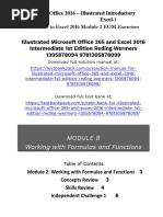 Illustrated Microsoft Office 365 and Excel 2016 Intermediate 1st Edition Reding Solutions Manual 1