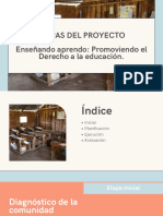 ETAPAS DEL PROYECTO-Enseñando Aprendo Promoviendo El Derecho A La Educación.