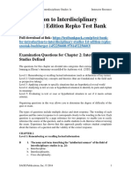 Introduction To Interdisciplinary Studies 1st Edition Repko Test Bank 1