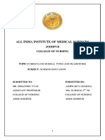 Models of Curriculum