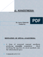 SPINAL Anaesthesia 