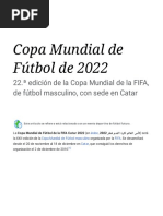 Copa Mundial de Fútbol de 2022 - Wikipedia, La Enciclopedia Libre