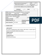 Reporte de Falla Del Piston Del Sistema Hidraulico Del Drum Reclaimer