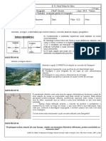 Avaliação Global de Geografia Do 3º Ano - 1º Bimestre 2023