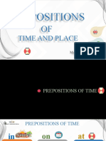 Prepositions of Time and Place