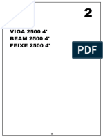 Viga 2500 4' Beam 2500 4' Feixe 2500 4'