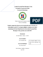 Estudio Comparativo Del Proceso de Cicatrización Entre El Alveolex y La Clorhexidina en Gel 0,2% en Cirugías Múltiples Realizadas en La Clínica Odontológica Dr. René Puig Bentz de La Universidad Nacio