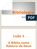 Bibliologia Aulas 3 e 4