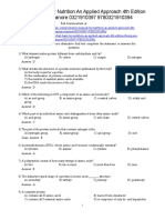 Nutrition An Applied Approach 4th Edition Thompson Test Bank 1