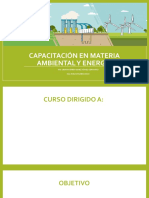 Capacitación en Materia Ambiental y Energía