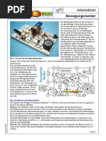Bewegungsmelder Arbeitsblatt