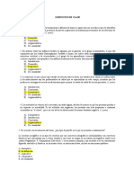 Ejercicios de Clase Lengua Solucionario