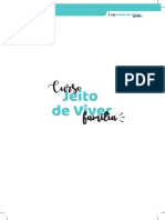 Apostila - Curso Jeito de Viver Família - 8h