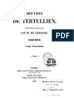 Œuvres Complètes de Tertullien Genoud, 1852 Contre Les Valentiniens