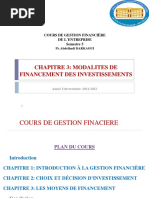 COURS-Gestion Financière-CH3-Modalités de financement-DARKAOUI - S5-2021-22