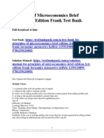 Principles of Microeconomics Brief Edition 3rd Edition Frank Test Bank 1