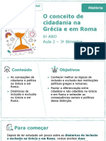 Aula 2 - O Conceito de Cidadania Na Grécia e em Roma