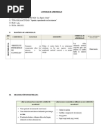 Sesion de Aprendizaje Matematica 4 Años