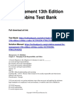 Management 13th Edition Robbins Test Bank Download