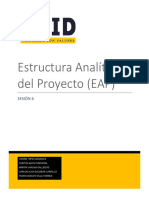 Estructura Analítica de Proyecto