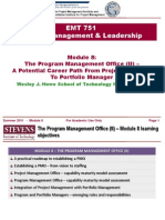 EMT 751 Project Management & Leadership