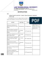 College Transfer For S3 B.Tech Notification