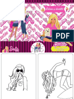 01 Libro para Colorear de Barbie