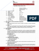 Silabo de Recursos Tecnologicos Aplicados A La Educación - 2023 - I - Biologia - Química y Física