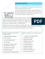 Family Relationships Spanish PDF Reading Worksheet With Answers