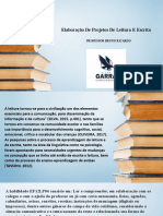 Elaboração de Projetos de Leitura E Escrita