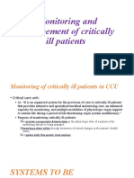 Monitoring and Management of Critically Ill Patients