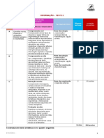 Test 2: Área Temática/ /situacional Competência Comunicativa Compreensão Oral Itens de Seleção